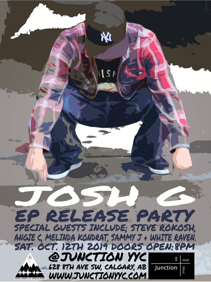realgeraldauger's tweet photo. TOMORROW NIGHT Saturday, Oct 12th! My son's EP Release Party at Junction YYC! Performing his latest track "No Cappin" along with local artists!! Come on out, show some love & support. No cover charger!! #Creator #joshg #steverokosh #angiec #melindakondrat #sammyj #whiteraven https://t.co/cVvhBUmJj9
