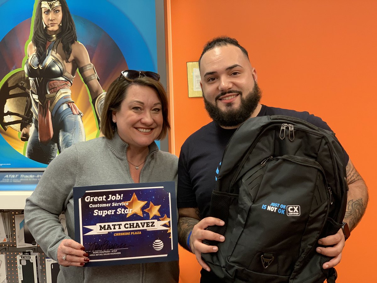 Hope_Chapman's tweet photo. Congratulations to Matt with Prime in Cheshire Plaza for being our Customer Service Superstar! #ourNE #PRIMEfam #winCTogether #EastCSW2019 @JPotter24 @DANTandT @jmailloux19 @johnjarvjr https://t.co/bHf8l7PYx6