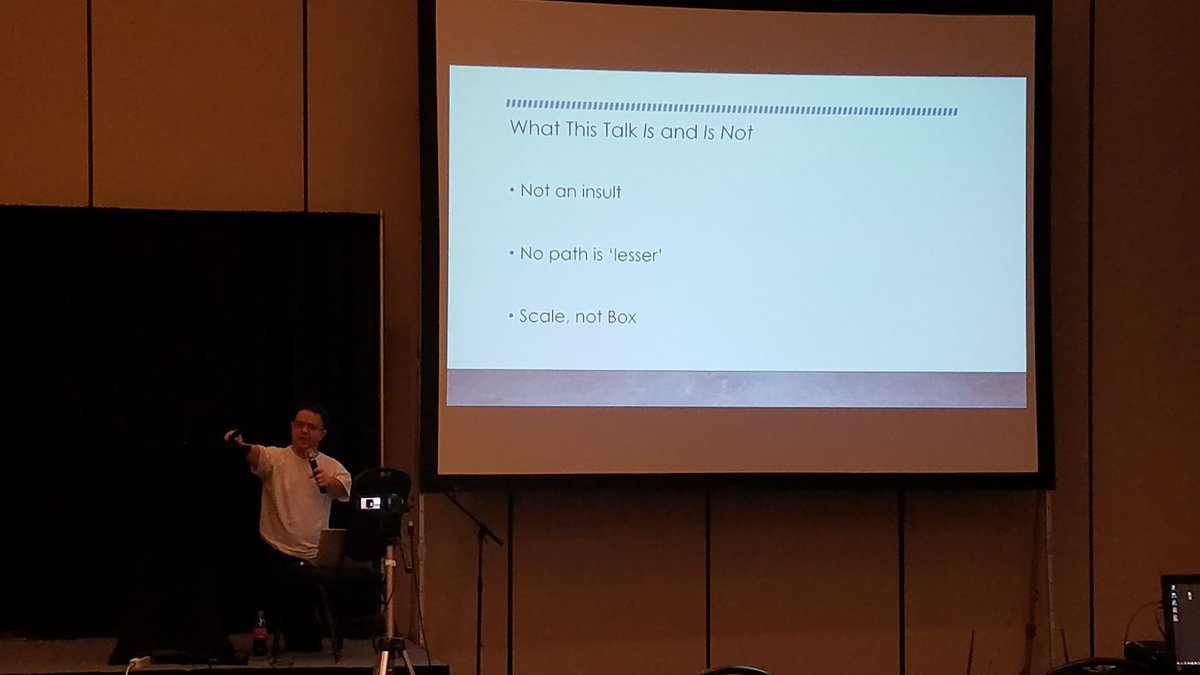 JamesonRMcGhee's tweet photo. I've been looking forward to this! Listening to @AelinTsukuyomi tell us about how we can be successful without having to be a coding 'Rockstar' at @devspaceconf!
#DevSpace19 https://t.co/REpnXr1Mnl