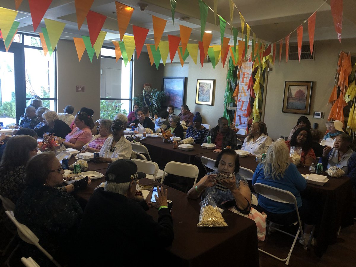 spontell1's tweet photo. @National_CORE & @hopethf employees put on a fall festival today for our seniors in Fontana with games, prizes, music, art, crafts, photo booth, and some Texas bbq. #ouremployeesrock #ourresidentsrock #nationalcore #hthf #transforminglives https://t.co/GdEkhuYM1O