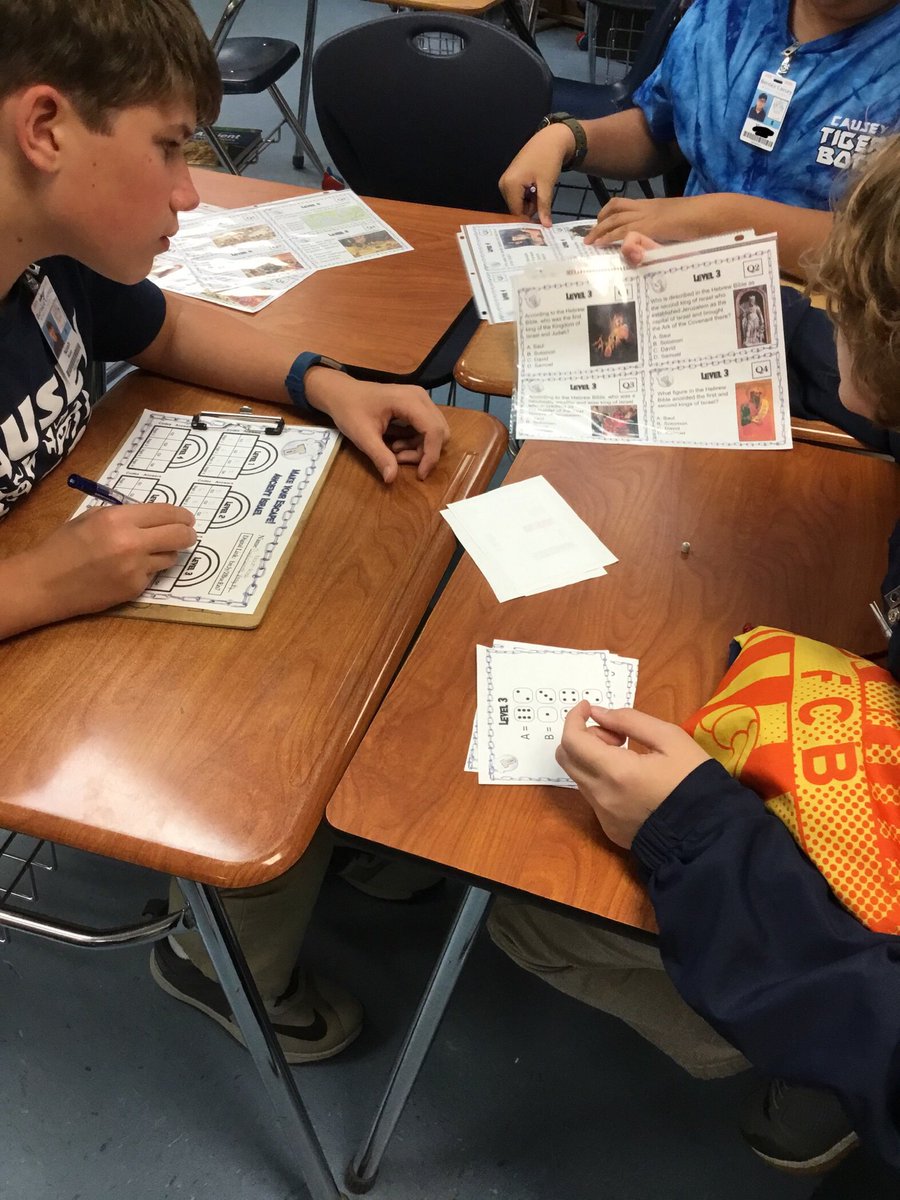 MsMotesHistory's tweet image. This week’s focus has been on EQT’s.  My Ss did awesome on the social studies test.  Ended the week w/ a breakout on Ancient Israel. #learningleading #endofquarter #engaginghistory @Causeytigers