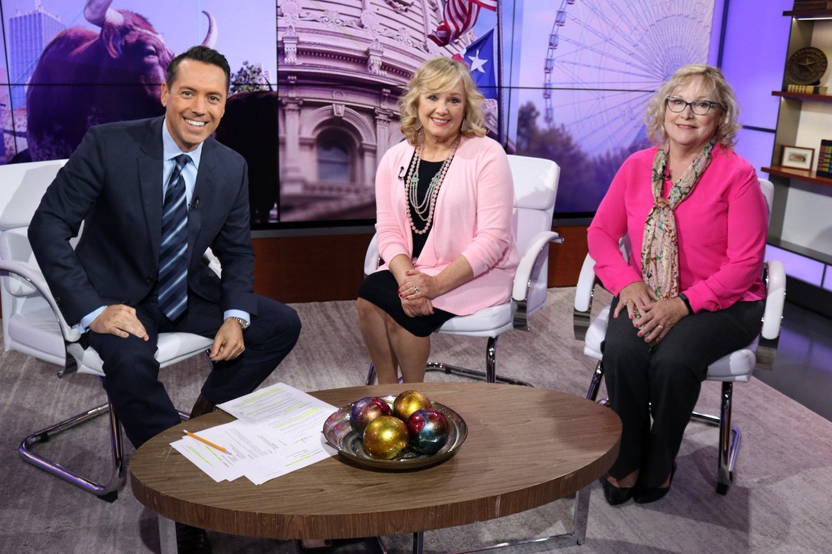 NBCDFWCommunity's tweet photo. Tune in to @NBCDFW 10/13 @ 11:30AM for the next episode of #5TalkStreet. @KrisGutierrez talks #MakingStridesNTX 5K w/ Kat, team lead &amp; #breastcancer #survivor &amp; Joy Donovan @AmericanCancer. Register today and join us on 10/19. To learn more https://t.co/3V2d8k5bHM. https://t.co/TJl3MwGKiF
