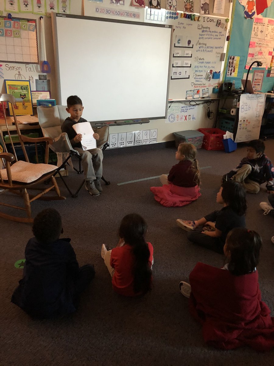 1st Author’s chair celebration on this early release day! #kinderwriting #ittakesavillagecentrales