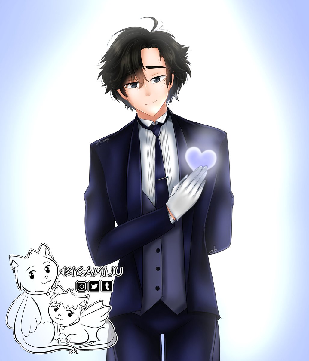 Kicamiju's tweet photo. 1/2 Jumin Week Day 7: Party/Kindness
.
I want to start off by saying thank you @juminweek2019 for hosting this week. It's one of my favorite times, getting to draw, and interact with many fans of this wonderful man.  I hope to one day be friends with everyone on the Jumin https://t.co/eYDwQzOIH9