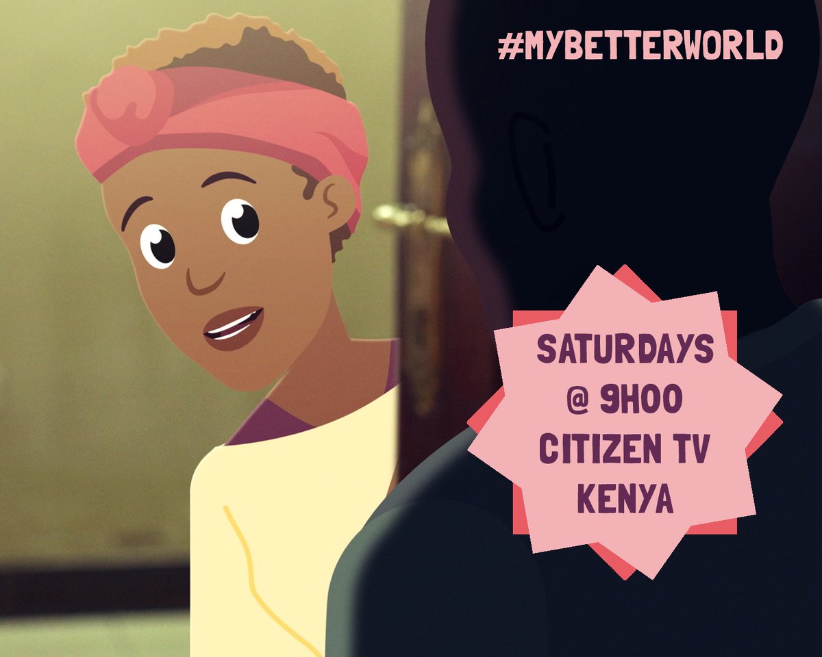 Are you ready?! ONE MORE DAY TO GO! The first episode of #MyBetterWorld airs TOMORROW 12 Oct at 9AM on <a href="/citizentvkenya/">Citizen TV Kenya</a>! 😀 Abi (and we) can't wait to see what you think!

#CantWait #CitizenTVKenya #KenyaYouth #AfricanYouths #YouthPower #animation #AfricanTV #YouthPower #KenyanTV
