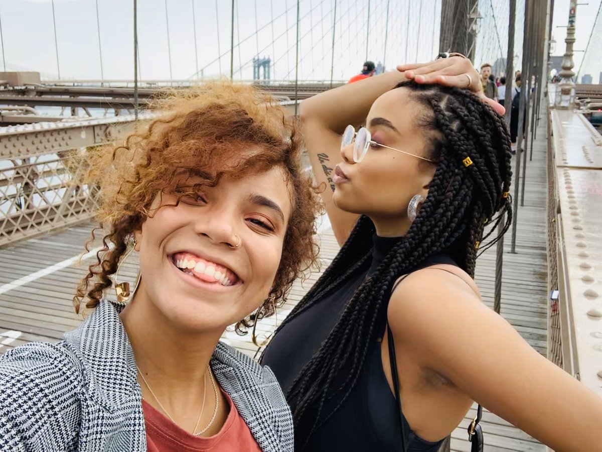 s_ayala13's tweet photo. Más fotos de Nasha y yo siendo big ass fools en los niuyores. #SofritoNYC https://t.co/vMAuD0B28C