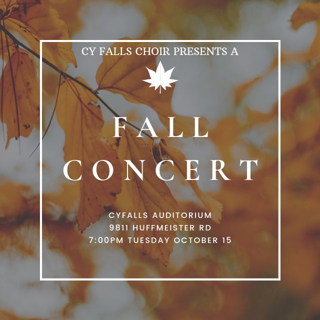 CyFallsChoir's tweet photo. First concert of the year! Be there or b flat ! https://t.co/Dd5OLxT6XO
