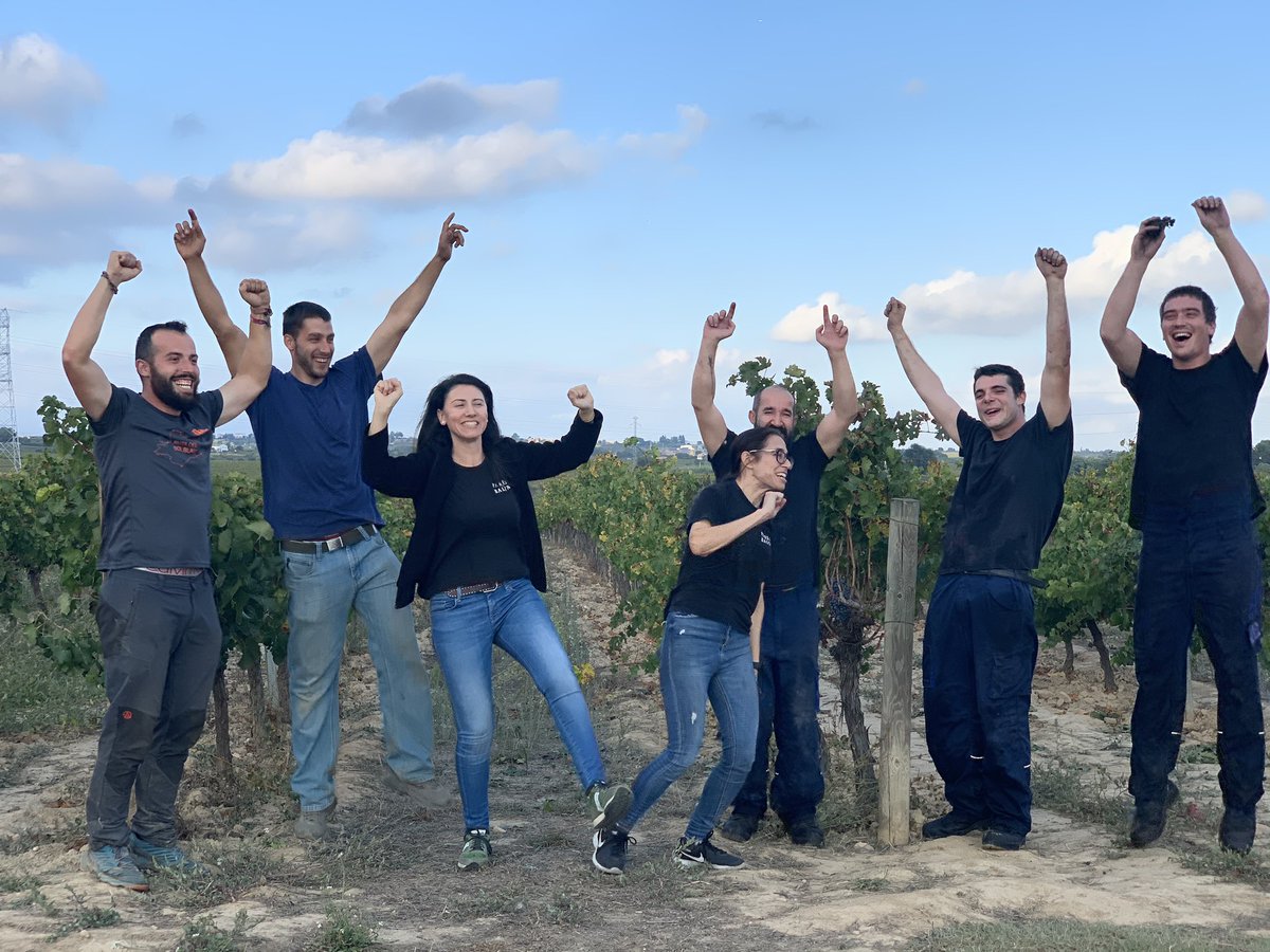 Last day of #harvest 2019!!!!
Outstanding vintage!
Amazing #team!
La #felicitat és això, fer el que ens agrada i compartir-ho! 
Se acabó la #vendimia pero no los buenos momentos! 
#ParesBalta #organic #farming
