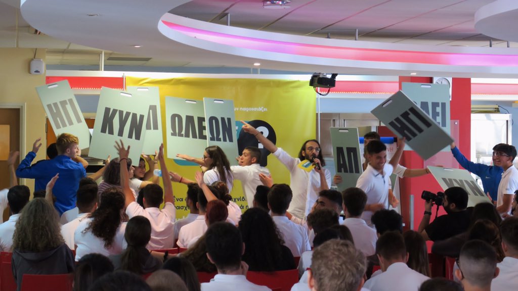 GAME BRAiN Cyprus’s 1st school! 2 performances! Presenters did an awesome job. The audience was enthusiastic and the awareness messages well received. Great way to end our week of training. They’re on their own now! #rgaw2019 @RG_Cyprus <a href="/NBA_CY/">National Betting Authority</a>