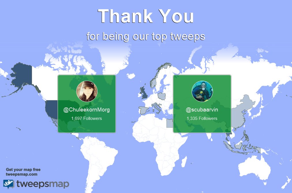 ScubaSlate's tweet photo. Special thanks to our top new tweeps this week @ChuleekornMorg, @scubaarvin https://t.co/0FRCZist8F