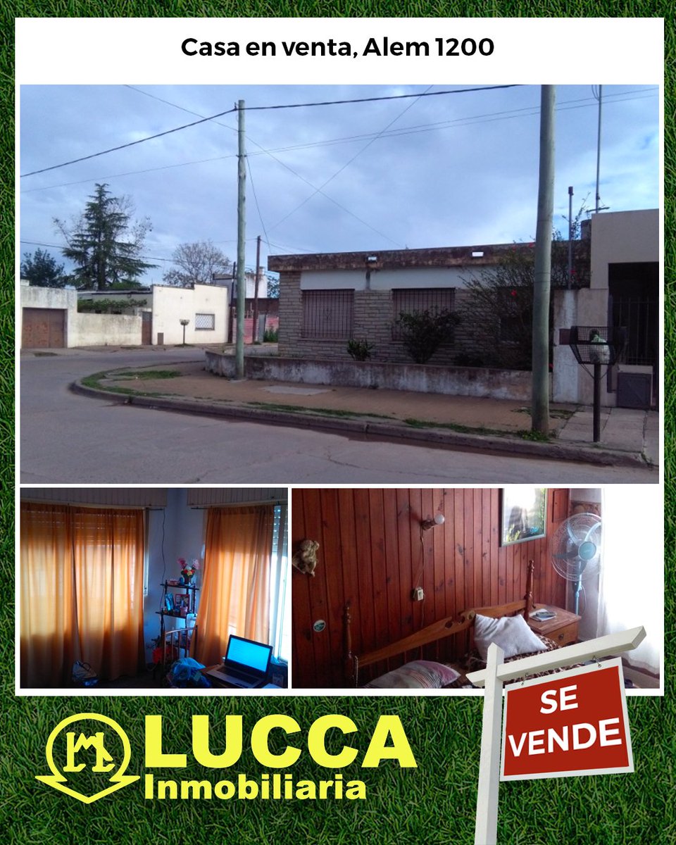 luccaInmo's tweet image. Se trata de un inmueble con muy buena ubicación que otorga la posibilidad de darle un destino tanto habitacional como comercial.

luccainmobiliaria.com.ar/detalle/venta/…