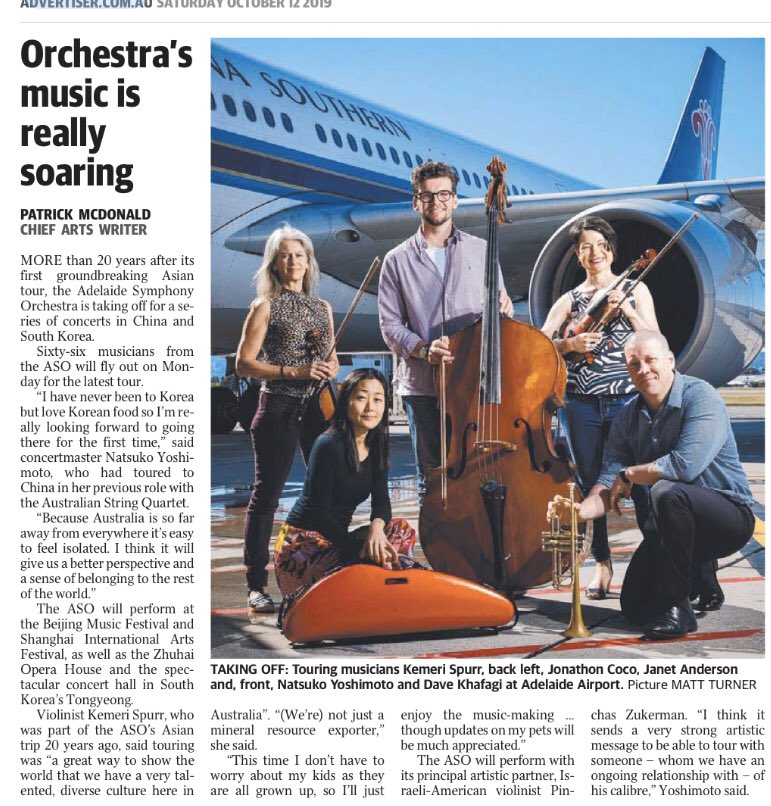 marshall_steven's tweet photo. We have such an incredible orchestra in South Australia, and now they will be representing us on the world stage - helping to promote South Australia in China and Korea. #ArtsPlan
@The_ASO https://t.co/ne3wfo1gkI