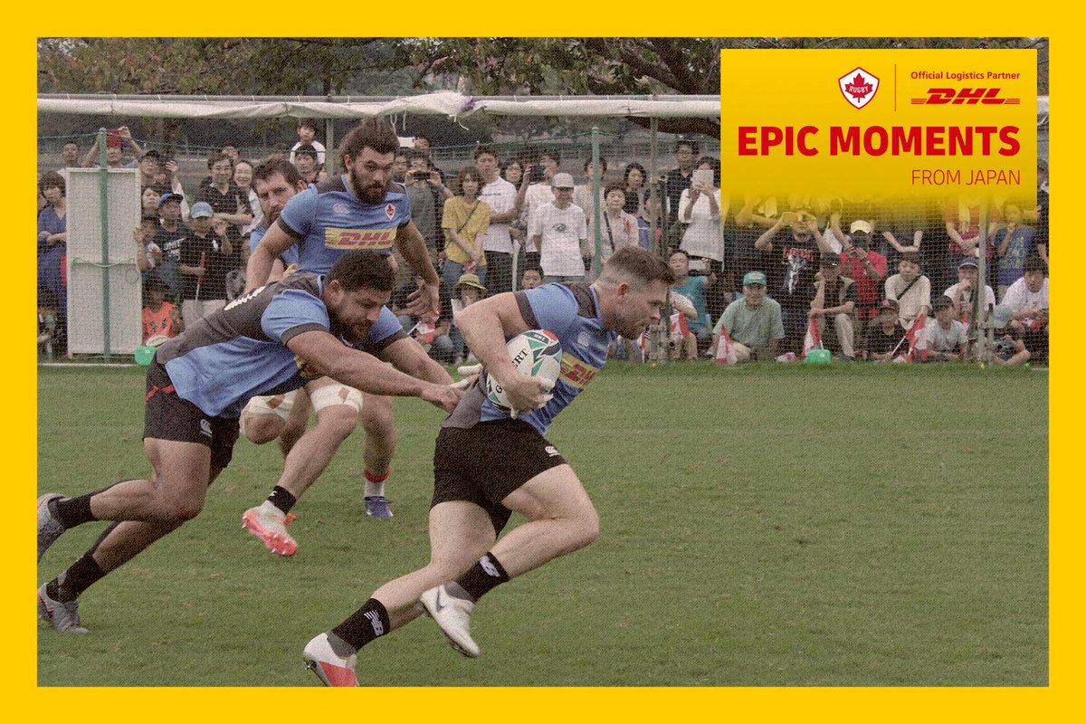 Sending home some more #EpicMoments from Japan! 📩🇯🇵

🏉🍁 #RugbyCA <a href="/DHLRugby/">DHL Rugby</a>