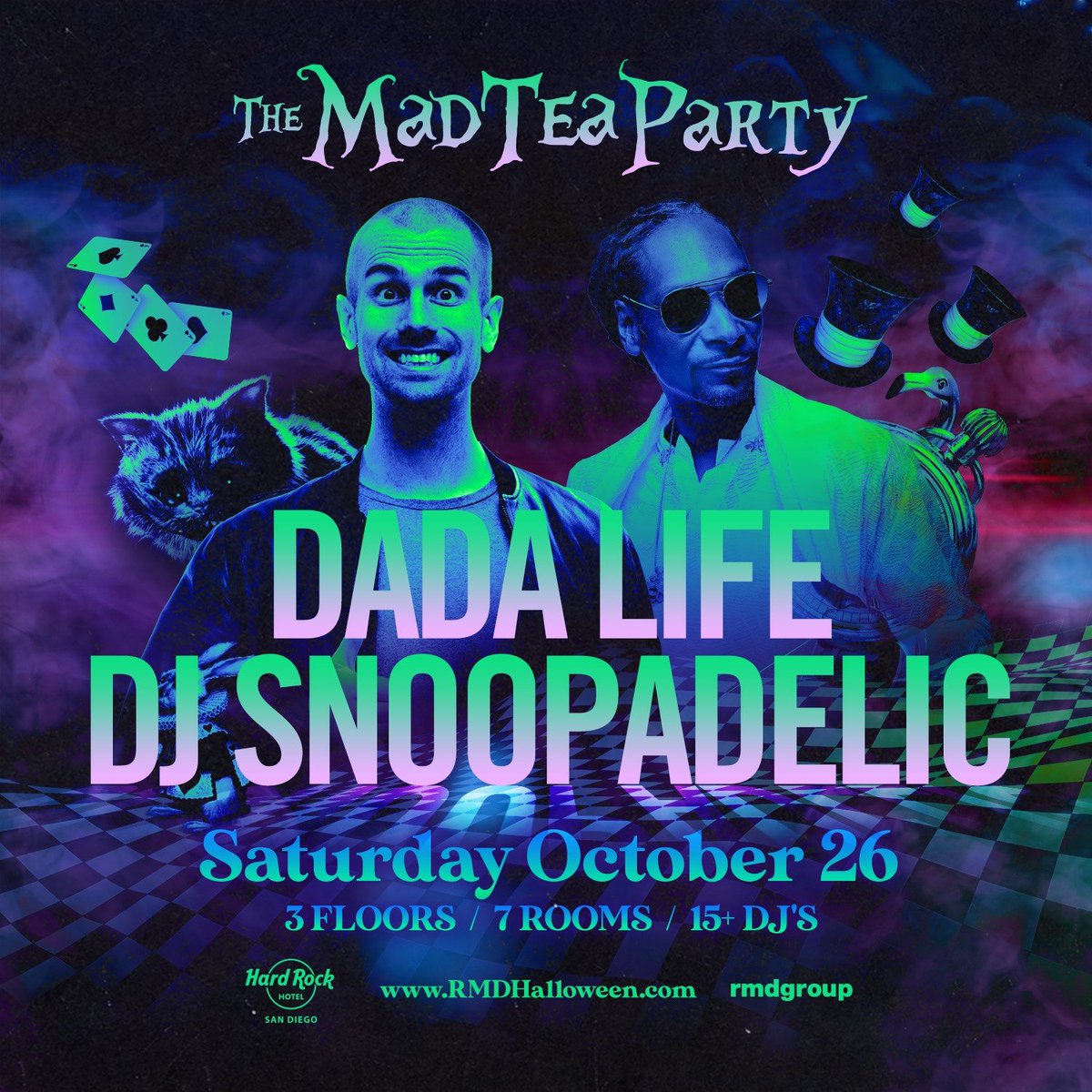 dadalife's tweet photo. #SanDiego!  Catch us Saturday, October 26 for the #MadTeaParty at @HardRocksd #Halloween 

https://t.co/eoRJfSBjXu https://t.co/jmSpjkmvGK