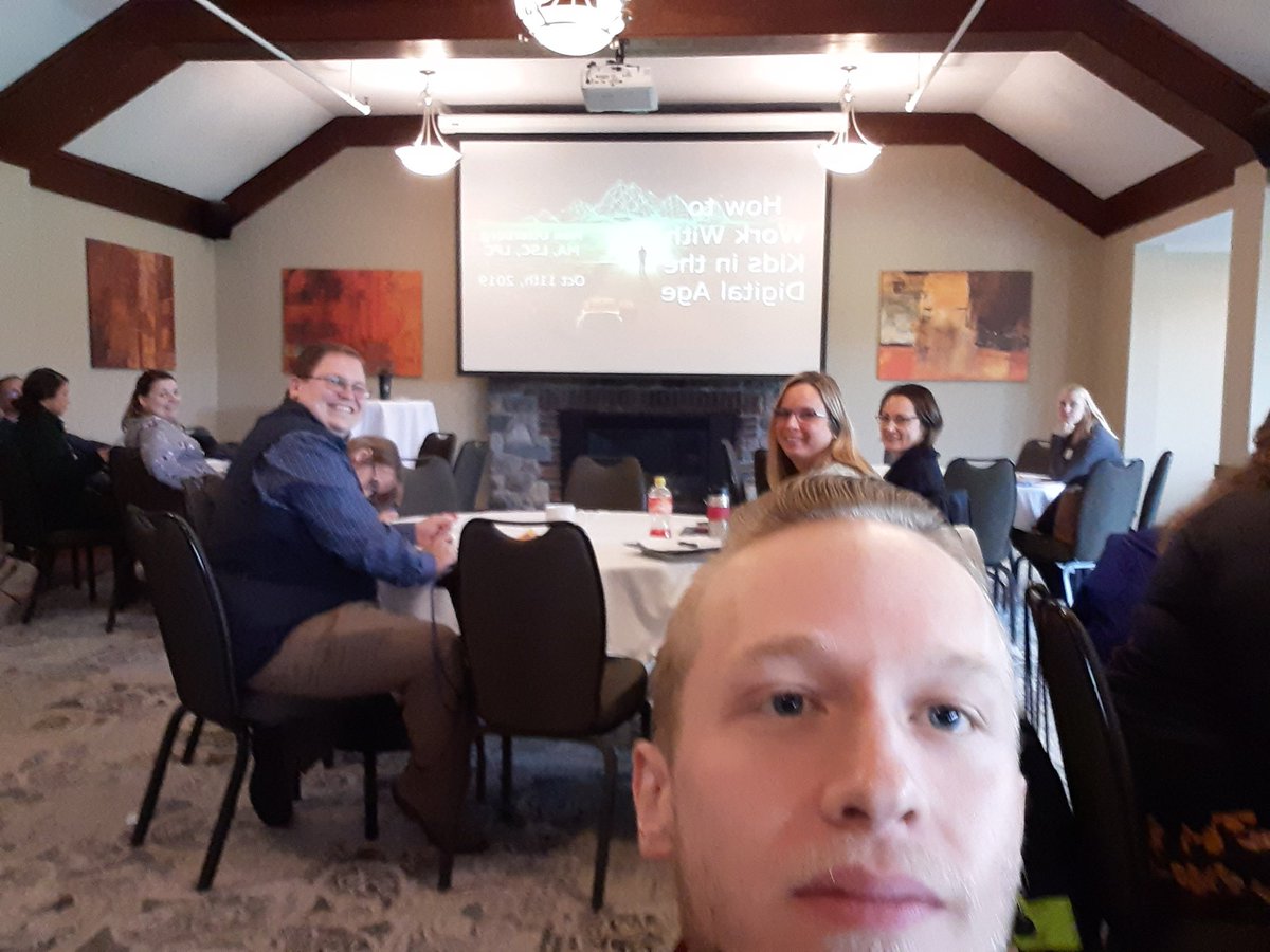maxutters's tweet photo. Happy to present today at #MNCA2019 "Working with kids (and adults) in the digital age". Presentation was much better than my smile, I promise! https://t.co/k52fU7B2FA