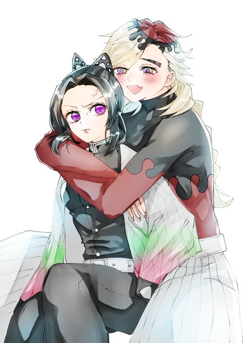 .さんがTwitterに投稿した胡蝶しのぶ(鬼滅の刃)のイラスト。