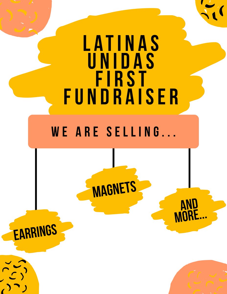 LatinasUnidasTX's tweet photo. Guess what time it is!! FUNDRAISER TIME🥳🤯! We will be having our first Fundraiser THIS Monday on October 14th from 12pm-4pm at the Quad! We will have handmade earrings, magnets, loteria decorations, and more! Don't miss it! #TXST https://t.co/KxYdKVX23l