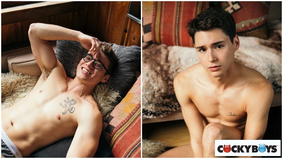 Blake Mitchell Makes Love to Real-Life Boyfriend for CockyBoys @cockyboys @...