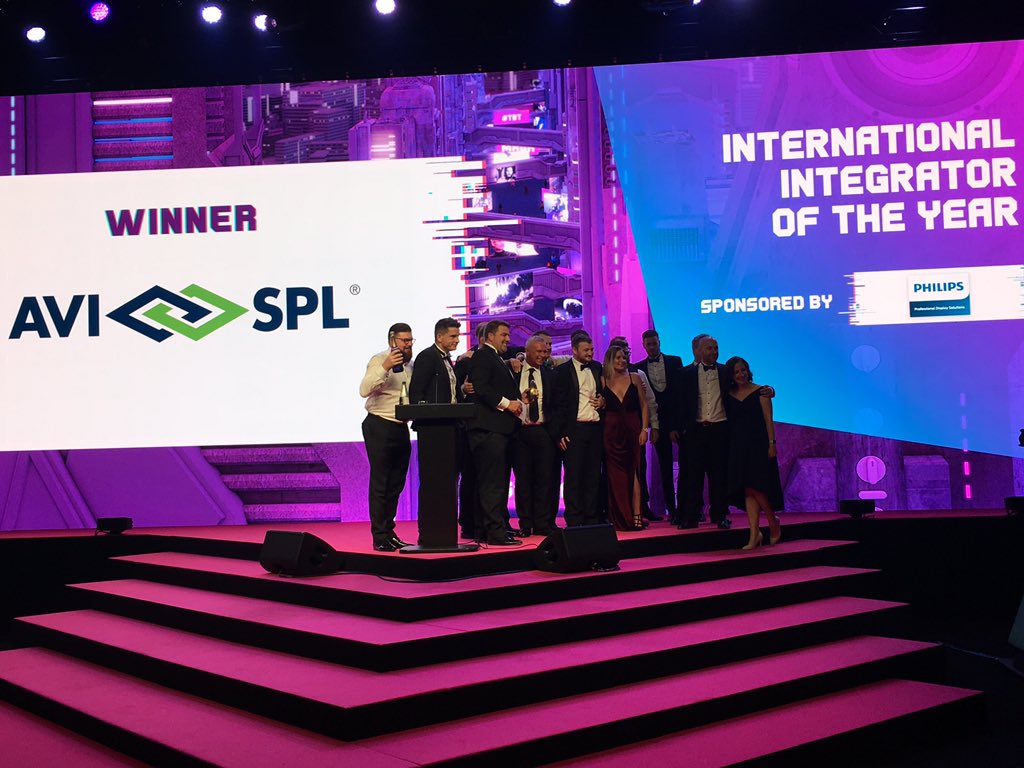 May we introduce - The international Integrator of the year. What an amazing night! #AVAwards19