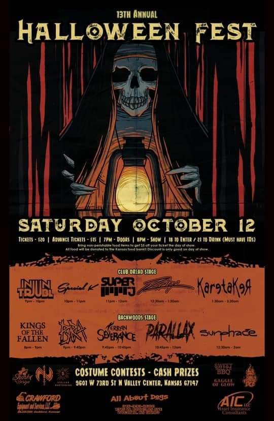 Pyramaniaks's tweet photo. This year we have the honor of playing this huge Halloween event. 2 stages, local dj's and metal bands as well as food trucks and beer gardens, fire dancers, and costume contests with cash prizes! Dress to scare and come getcha freak on 👹 #halloween #gotoshows #pyra https://t.co/SZWvEW9BrC