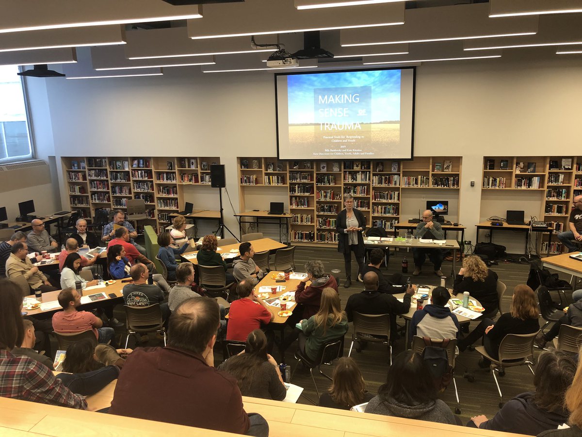 tcarvey's tweet photo. A great day of learning @icvmc as we become a trauma informed school. Nice to be in our newly remodelled learning commons. https://t.co/3pjx8SYvdd