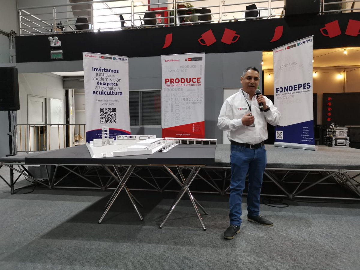 FONDEPES's tweet photo. #Hoy en la @FERIAEXCON. Realizamos una Charla Demostrativa sobre el “Proceso de Construcción de un Desembarcadero Pesquero Artesanal” donde brindamos información sobre los trabajos de embarque y desembarque de productos hidrobiológicos, funcionamiento y partes de un DPA. ✔🙂 https://t.co/3Paon9kXR8