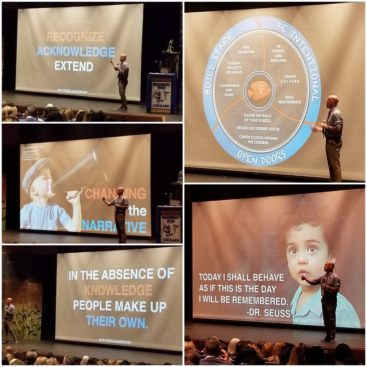 AMAZING keynote from @Joe_Sanfelippo at our @Beaumont_SD Be Ready Beaumont Conference. Couldn't help but walk away even more fired up about our opportunity to positively impact students, families and staff! #hackingleadership #MindInBoat @tdav8