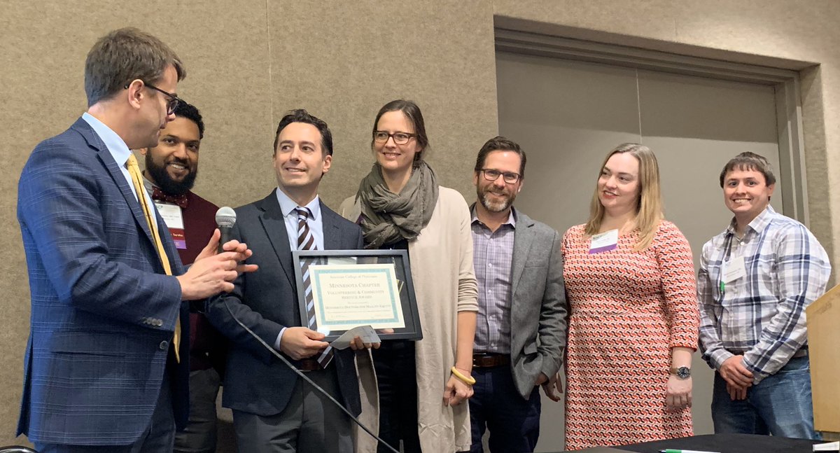 md4healthequity's tweet photo. We are extremely honored to be recognized by @mn_acp with their annual Volunteering & Community Service Award!!
We were happy to recognize @simpson_housing’s amazing work with our financial gift 😊
Thanks to all our members & community partners for their amazing work & support! https://t.co/L1leJhPfbo
