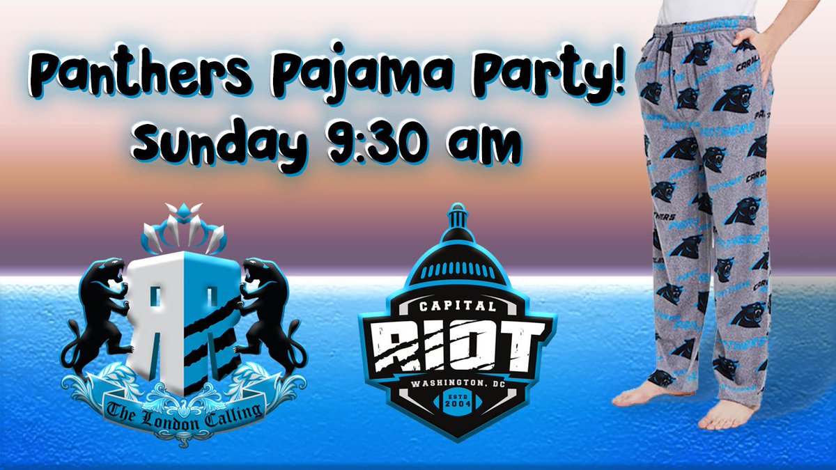 Roll out of bed, come to Mission, and bring your Panthers Snuggie! #PajamaParty