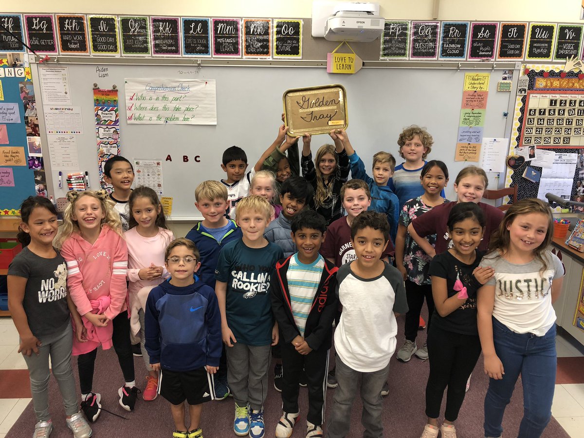 First Gold Tray Winners for this school year! #morgansmarvels 🙌🏻🙌🏻🎉