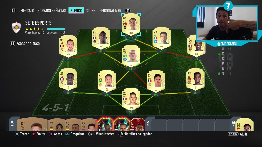 cafecomemersan's tweet photo. Estamos prontos! Depois de pensarmos muito em equipe, Robozão ficou. Bora pro play. #FIFA20 #vemprasete https://t.co/TmliUOA2WS