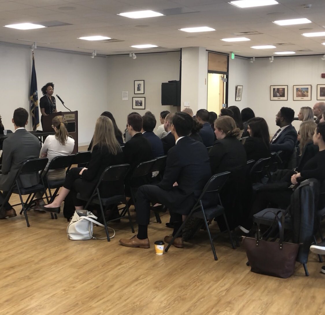 Harmongoff4NY's tweet photo. So glad to have had the opportunity to speak this morning to the incoming Rookie 2019 Class of the Manhattan Assistant District Attorney’s! #TeamSenatorBenjamin https://t.co/gcrZbp6JkS