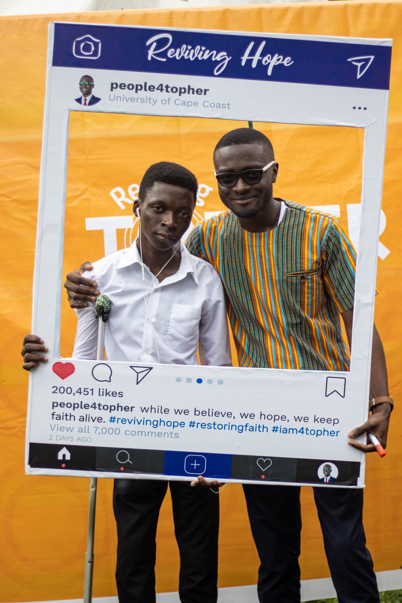 People4Topher's tweet photo. #FlashbackFriday. On 28th September, 2019, we joined the entire university community for the matriculation of fresh students for the 2019/2020 Academic Year. We also used the opportunity to organize a free photo booth where they could capture this memorable moment #RevivingHope https://t.co/E0O7401lqv