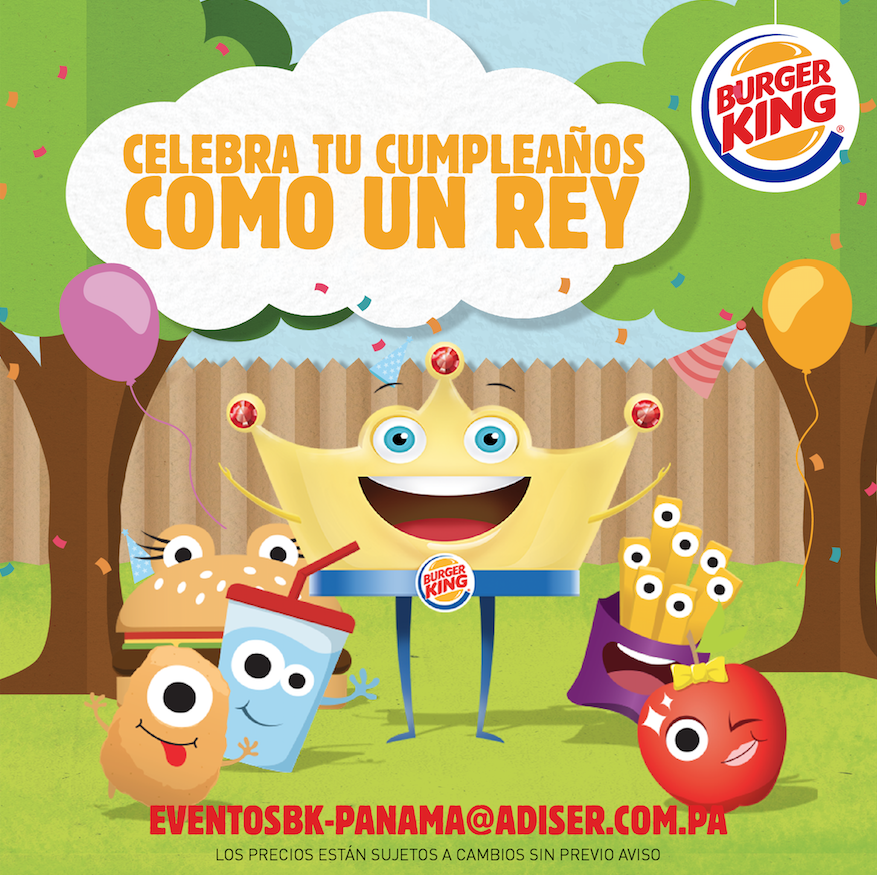 Beca Subproducto prefacio Burger King Panamá on Twitter: "Los pequeños reyes celebran a lo grande, Burger King tiene para ti estos planes de cumpleaños. #BurgerKing #BkFanatic - - Detalles en el fanpage 👉https://t.co/hxyFlWravx https://t.co/kCB9pqxO74" / Beca Subproducto prefacio Burger King Panamá on Twitter: "Los pequeños reyes celebran a lo grande, Burger King tiene para ti estos planes de cumpleaños. #BurgerKing #BkFanatic - - Detalles en el fanpage 👉https://t.co/hxyFlWravx https://t.co/kCB9pqxO74" /