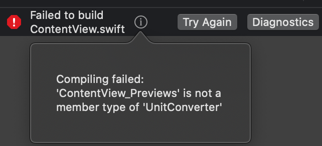 I named my project UnitConverter (such class exists in Foundation) and it kept crashing. After I changed 'Product Module Name' to `NotUnitConverter` it started working again. Tested it with couple other names from Foundation and UIKit and it's 100% reproducible.