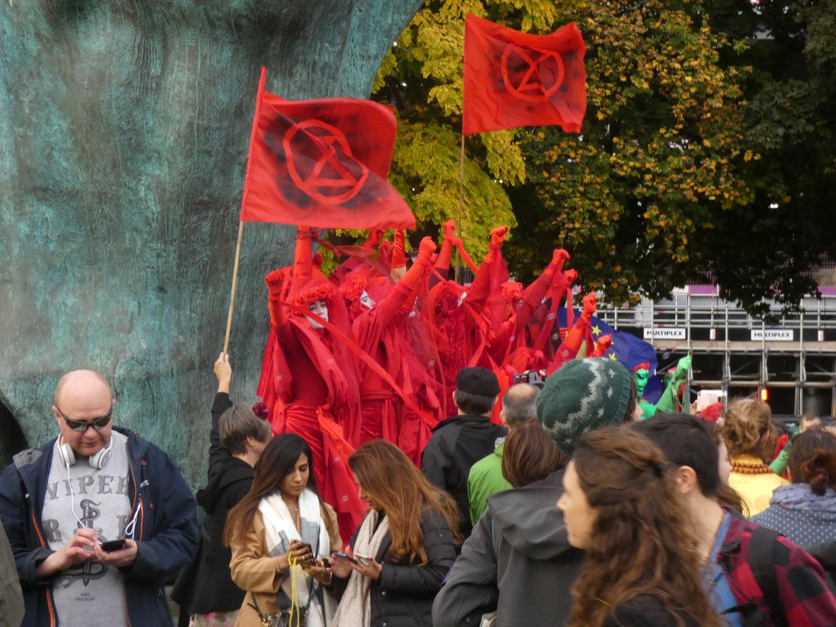 Red Rebels at the opening ceremony. Peace.