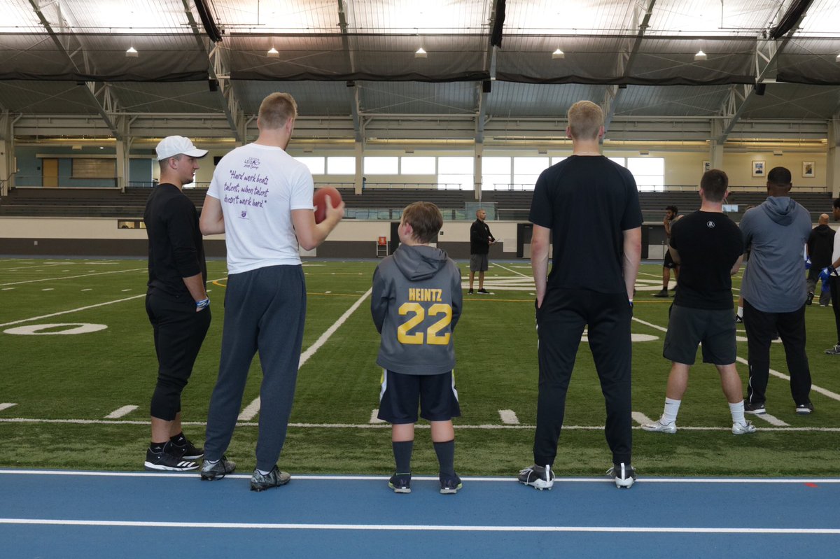 gvsufootball's tweet photo. It was a great day to be a Laker as we hosted Sam Heintz at practice today through Make-A-Wish. #AnchorUp https://t.co/3TEud5q72u