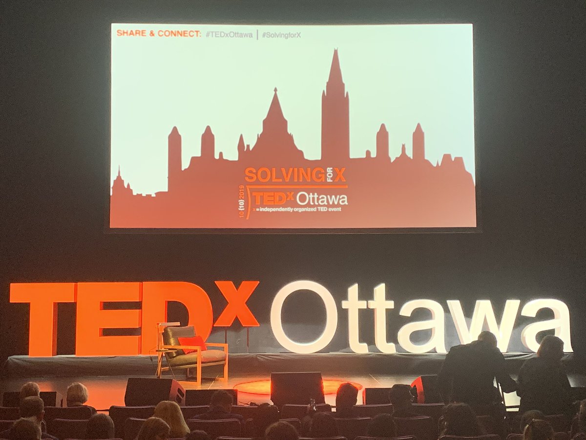 Bien contente d’assister au #TEDxOttawa #SolvingforX