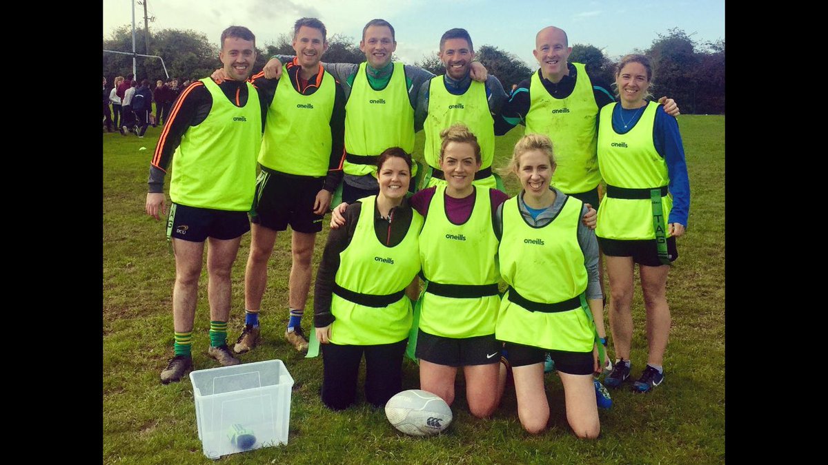 StOliverPP's tweet photo. #wellbeingweek2019
What a way to end the week! The victorious teachers team in the tag rugby vs the 6th years! #betterlucknexttime #volleyballround2 https://t.co/CnXvRpxZRg