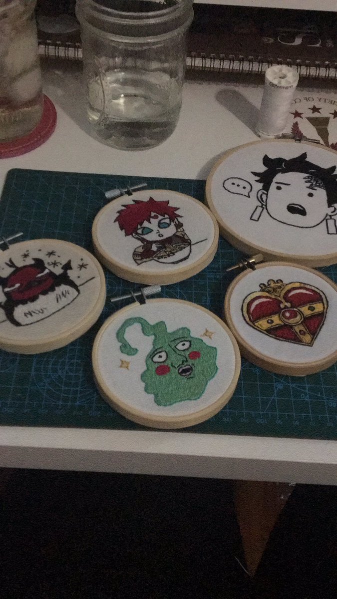 gothgfnojutsu's tweet photo. Wrapping up the backs of these five today💖photos tomorrow then posting them to the shop💖 https://t.co/RTuh6PJFej