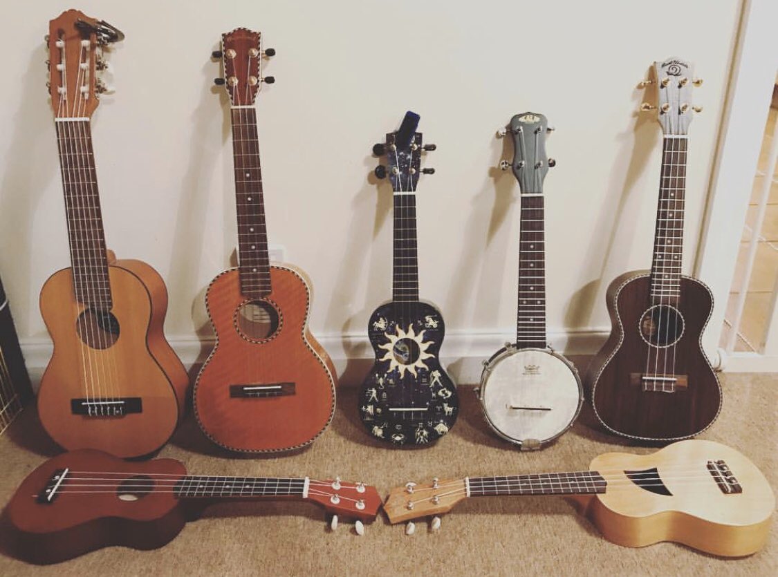 Jade12011448's tweet photo. Is this getting out of hand?! #UkuleleAquisitionSyndrome #ukulele #guitelele #banjolele https://t.co/TSO0CHNGFF