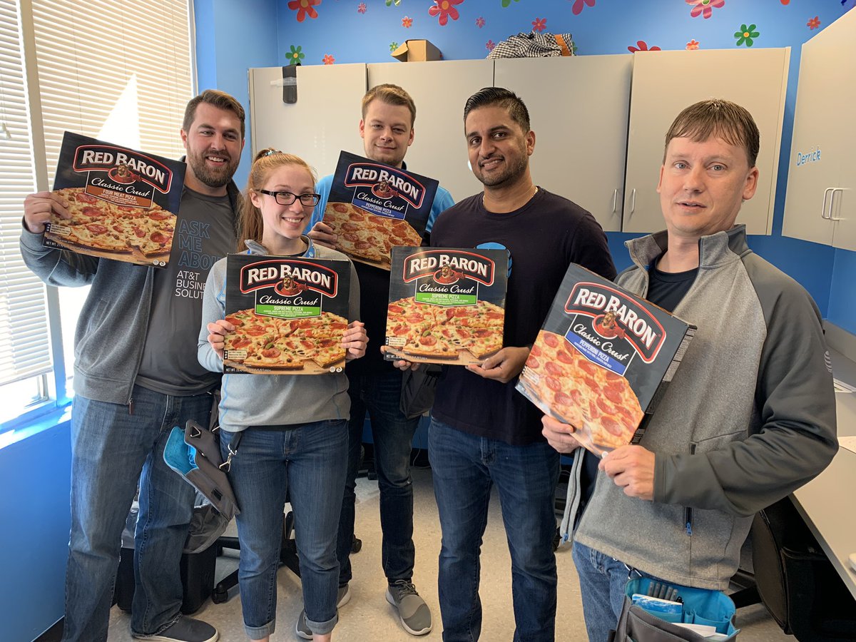 TimothyJCHerman's tweet photo. Im proud of this amazing team for all the work they did raising money for AHA! @jennwade_  Thank You for the pizza party! @alysonwoodard @jc1087 #hunting4number1 #KAMO @JoseAri11977565 @cdaz34 https://t.co/Sm1oSocEBv
