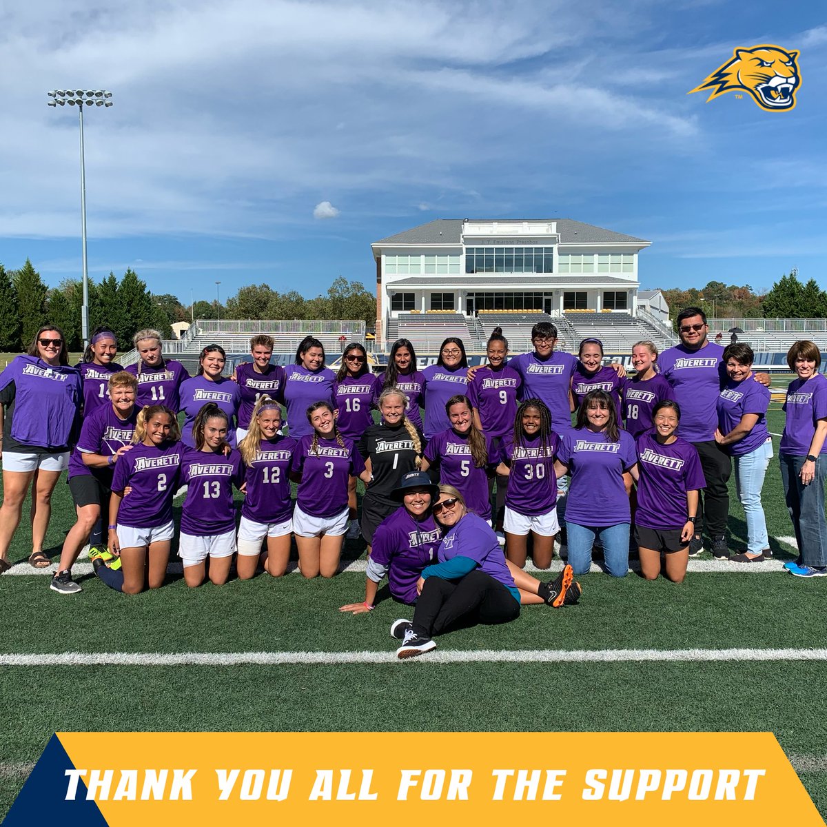 AverettWSOC's tweet photo. We loved the support from our fans today 💜 https://t.co/rsmuJvY1Kg