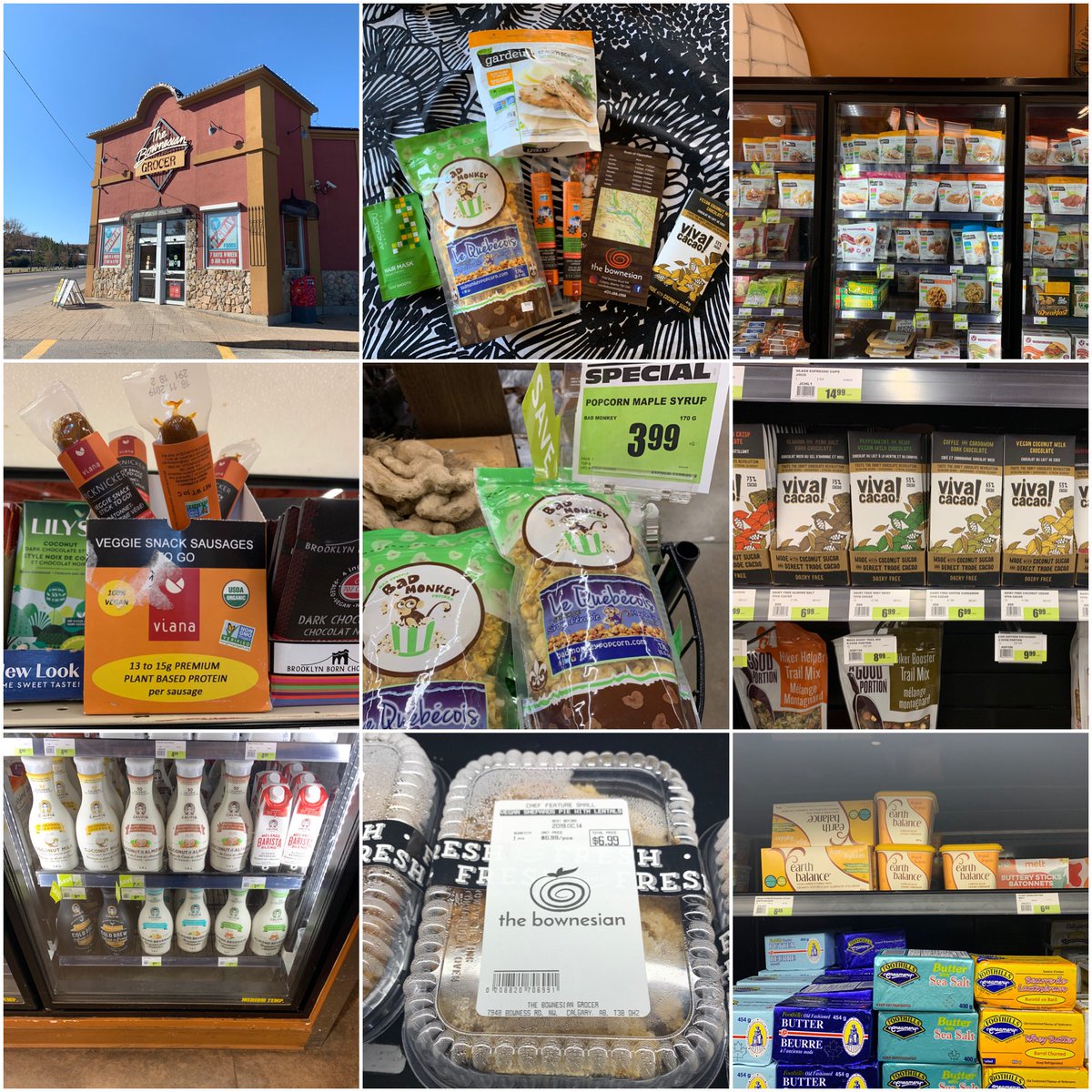 Have you been to the @BownesianGrocer yet? So many awesome vegan finds! And a HUGE selection of <a href="/gardein/">Gardein. Meatless FTW. 🌱💪</a> #yyc