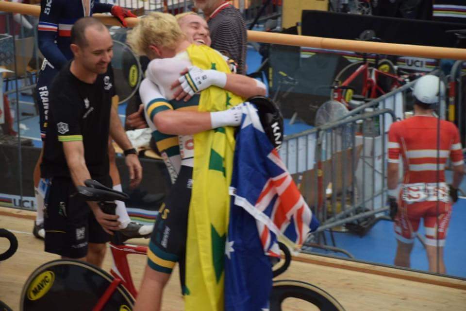 Quickie118's tweet photo. Reflecting on a good day where everything worked out to be #Gold.
#LukePlapp #BlakeQuick Jnr #Madison #WorldChampion #cycling  #Switzerland https://t.co/KCmJ7J1XE6 https://t.co/ViHrVQHmsh