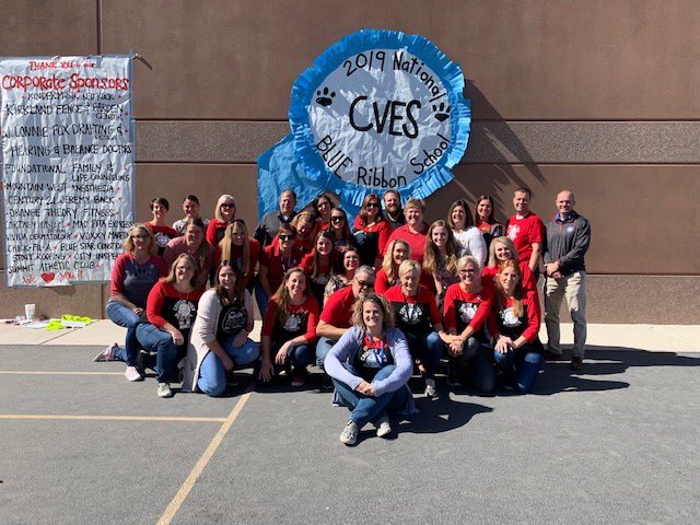 CrimsonViewCats's tweet photo. #crimsonviewwildcats are the very best! Amazing students, spectacular families and awesome school faculty = one fabulous school (2019 National Blue Ribbon School) 
Thanks for your continued support! What a day! Egg drop, Family picnic, Blue Ribbon celebration!! https://t.co/liYpoOlUGZ
