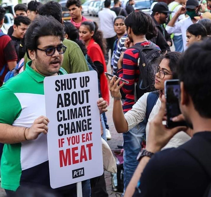 peta's tweet photo. If you eat 🥩,
then 🙊
about the 🌏
being on 🔥 https://t.co/muIWxDquKD