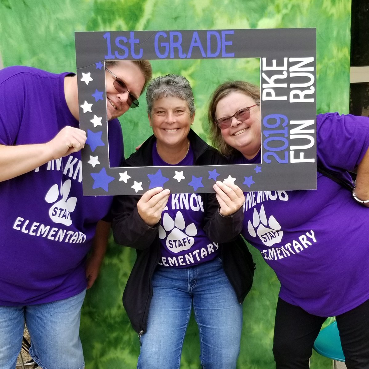 Today, 3 of our bus drivers, spent their morning supporting the kids at <a href="/PKEElementary/">Pine Knob Elementary</a> during their annual Fun Run. Here is Mr. Dave (#46), Ms. Becky (#47), and Mrs. Mary (#48) posing for a photo.