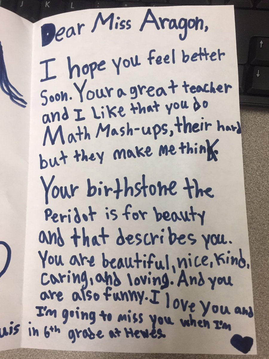Everyone needs a fourth grader in their life! ❤️❤️ <a href="/Arroyo_mustangs/">Arroyo Elementary School, TUSD</a>
