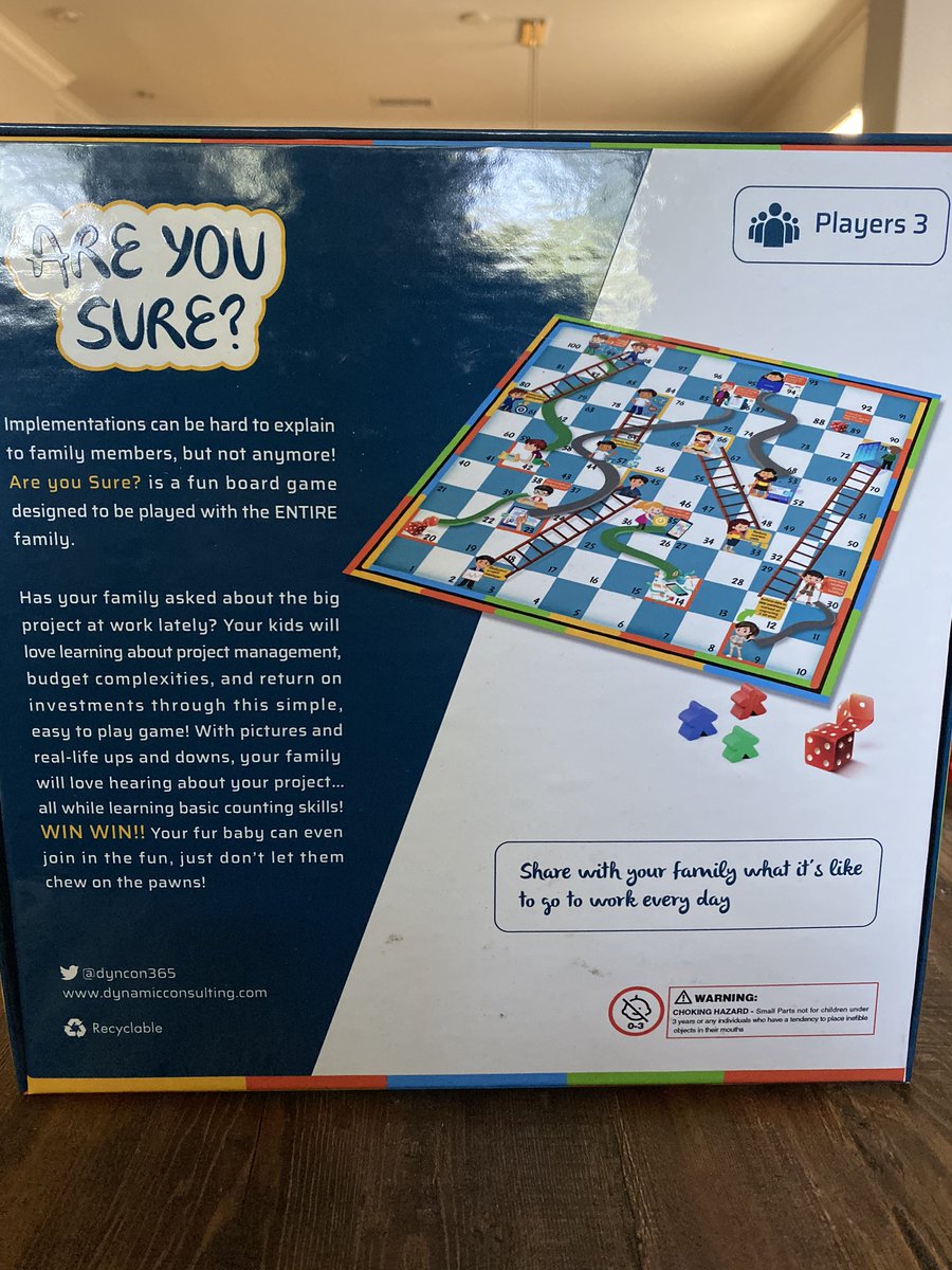 Mastered <a href="/MSFTDynamics365/">Dynamics 365</a> implementations but want 2 share the fun with the whole family? Then you’ve got to play “Are You Sure” from JonCo. &amp; <a href="/DynCon365/">DynamicsCon Bot</a>. Here you can relive the ups and downs of a project in the safety of your own home. Play a round at #UserGroupSummit booth 936